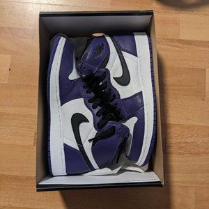 NIKE Air Jordan 1 Retro High Court Purples-  Womens size 8